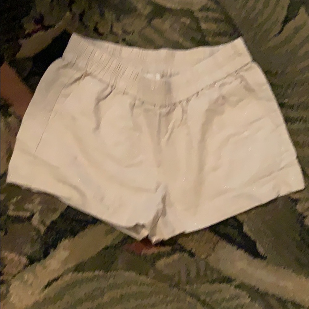 J. Crew White Casual Elastic Waist Shorts